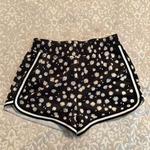 Floral Black Women's Shorts
